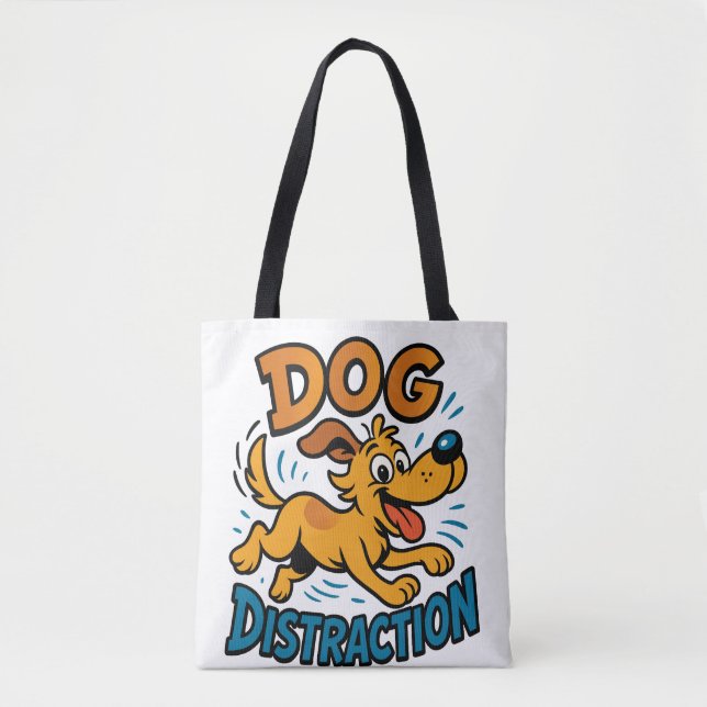 Dog Distraction Tote Bag (Front)