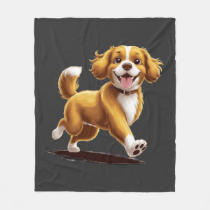 Dog Distraction Vintage Retro Dog Lover Design Fleece Blanket