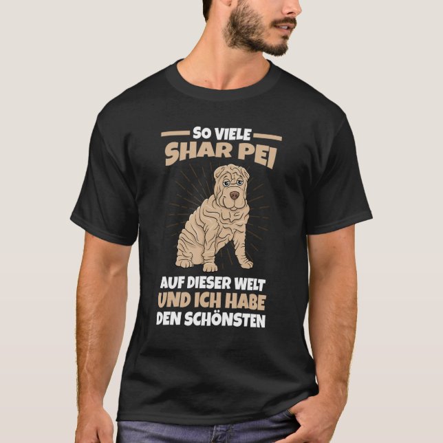 Dog Dog Friends Shar Pei T-Shirt (Front)