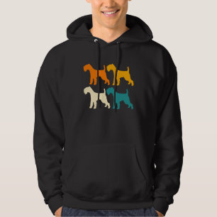 Dog  Dog Mum Dad Retro Soft Coated Wheaten Terrier Hoodie