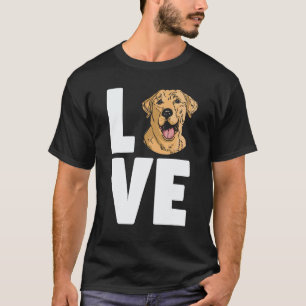 Dog Dog Mum Love Golden Yellow Labrador Retriever T-Shirt