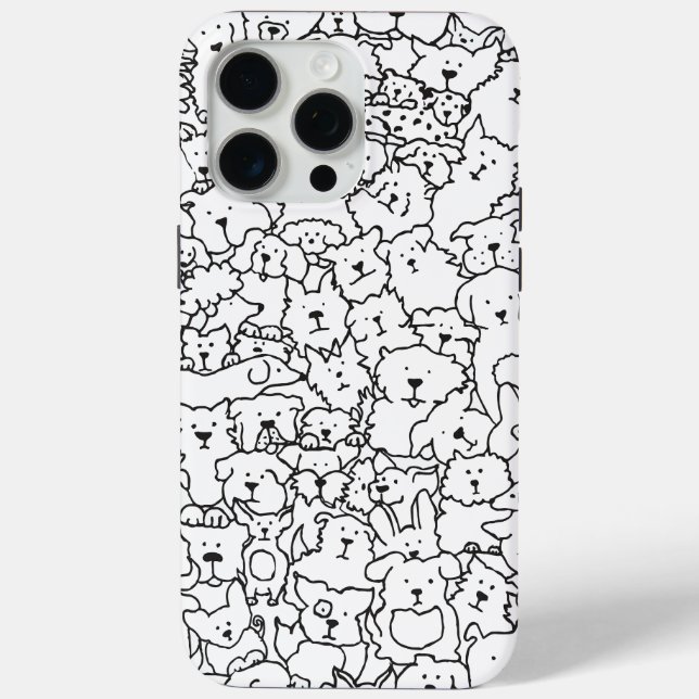 Dog Doodle iPhone Case (Back)