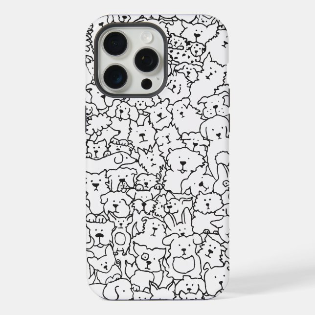 Dog Doodle iPhone Case (Back)