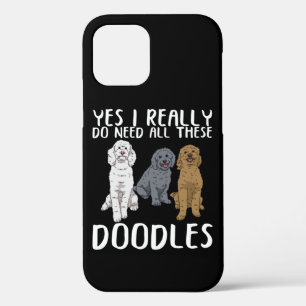 Dog Doodle Mum Gifts Dad Labradoodle Doodle iPhone 12 Case
