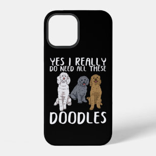 Dog Doodle Mum Gifts Dad Labradoodle Doodle iPhone 12 Case