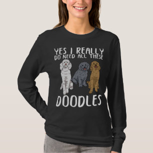Dog Doodle Mum Gifts Dad Labradoodle Doodle T-Shirt