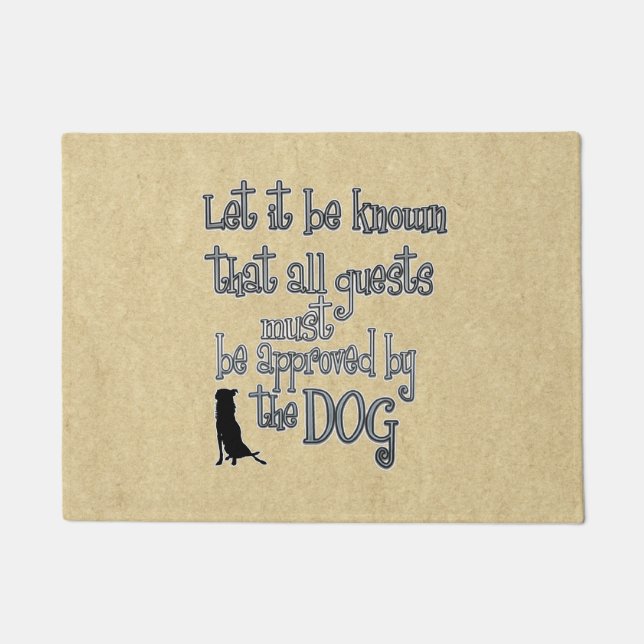 Dog Door Mat (Front)