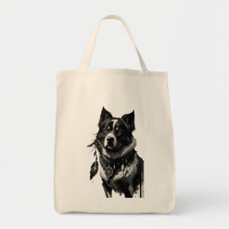 dog, dreamcatcher, amulet, talisman, tote bag