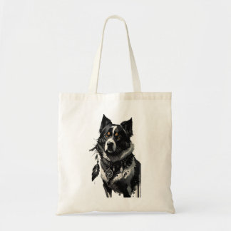dog, dreamcatcher, amulet, talisman, tote bag