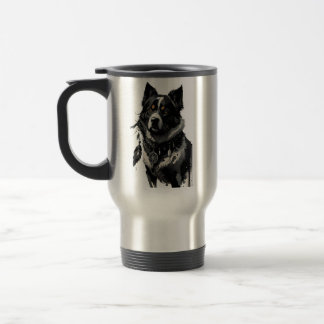dog, dreamcatcher, amulet, talisman, travel mug