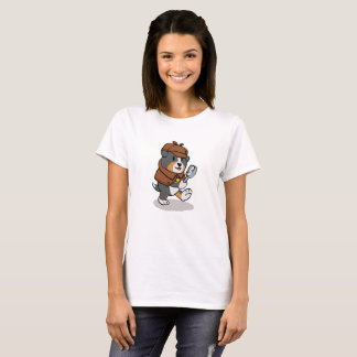 Dog dressed up like a detective | choose back colo T-Shirt