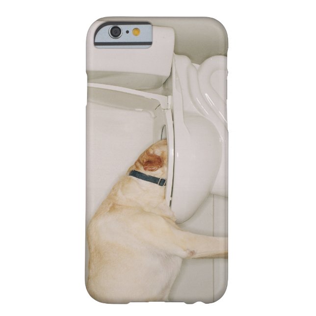 Dog drinking out of toilet Case-Mate iPhone case (Back)