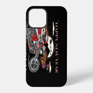 Dog Drives A Motorcycle To California iPhone 12 Pro Case
