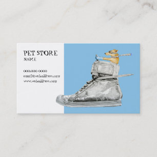Dog Driving a Shoe Business Card