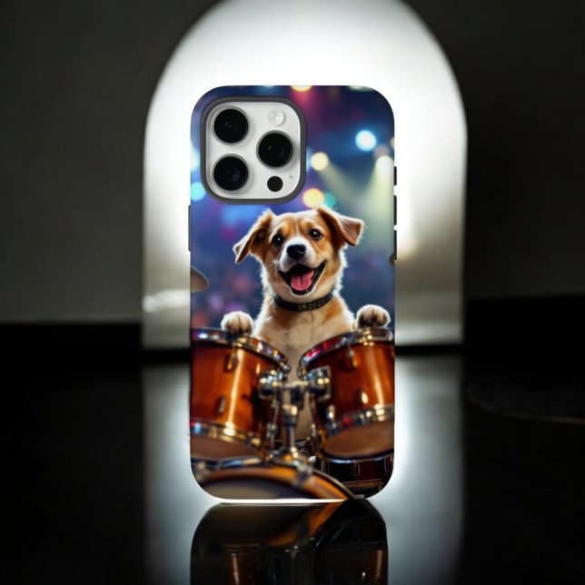Dog Drummer Case-Mate iPhone Case (Creator Uploaded)
