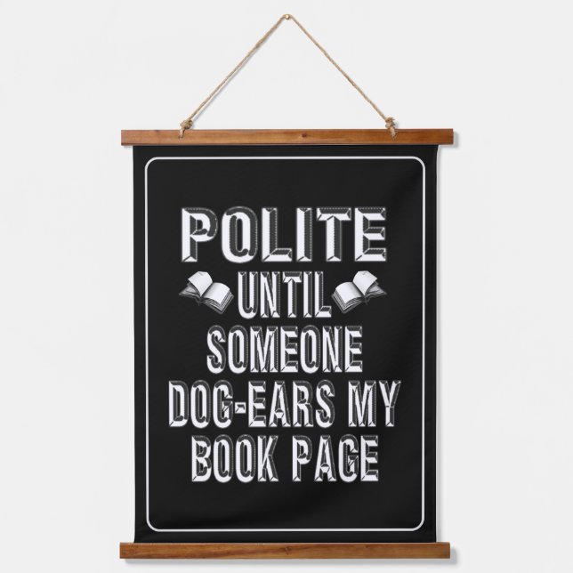 Dog Ear Books Humour Hanging Tapestry (Front)