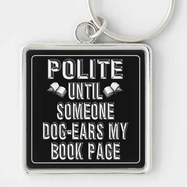 Dog Ear Books Humour Key Ring (Front)