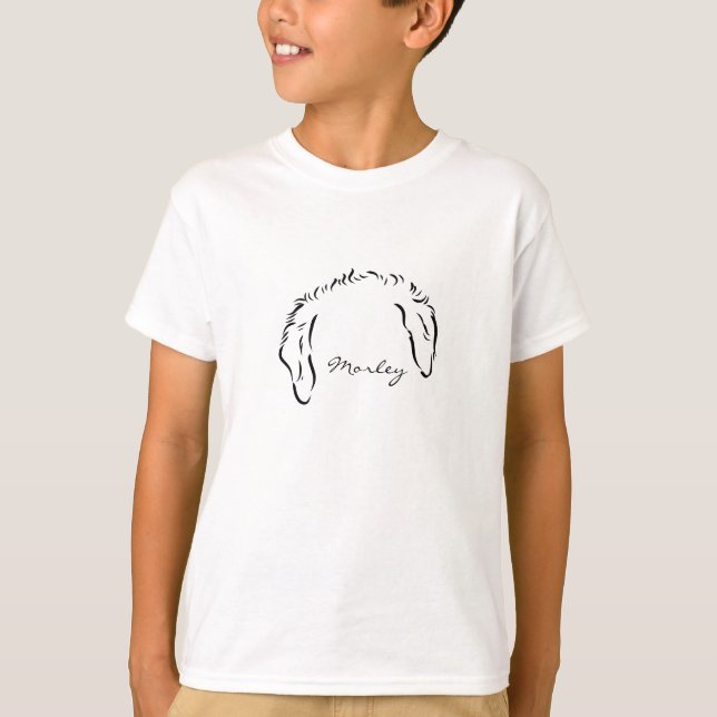 Dog ears outline  T-Shirt (Front)