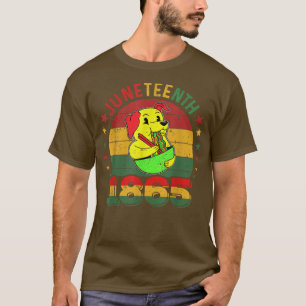 Dog Eating Ramen Juneteenth Black History African T-Shirt