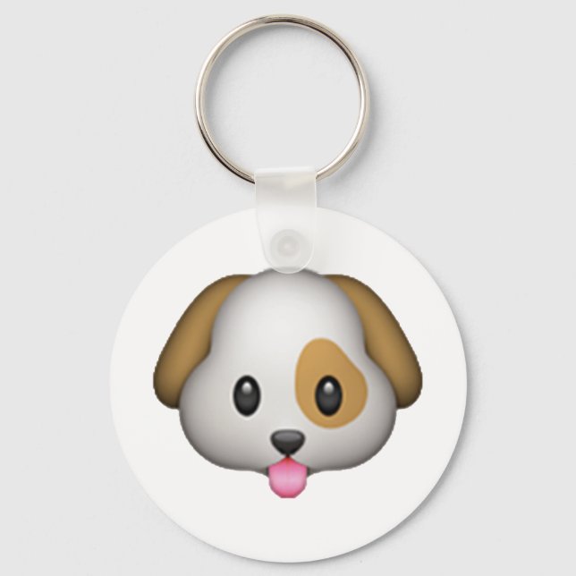 Dog - Emoji Key Ring (Front)