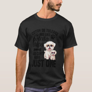 Dog Enthusiast Dog Lover Potato Chips Owner Coton T-Shirt