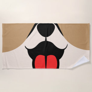 Dog Face Beach Towel