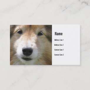 Dog Face Business Card