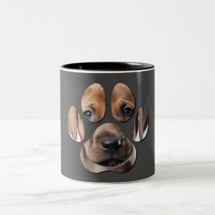 Dog Face Dog Paw Coffee Mug
