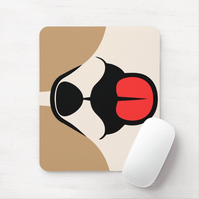 Dog Face Mouse Mat (With Mouse)