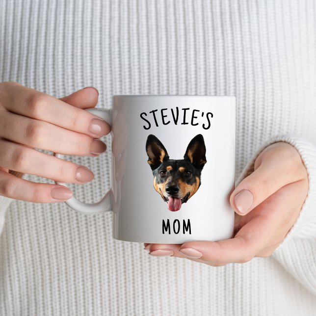 Dog Face Name Puppy Lovers Dog Mum Dad Custom Mug (Creator Uploaded)