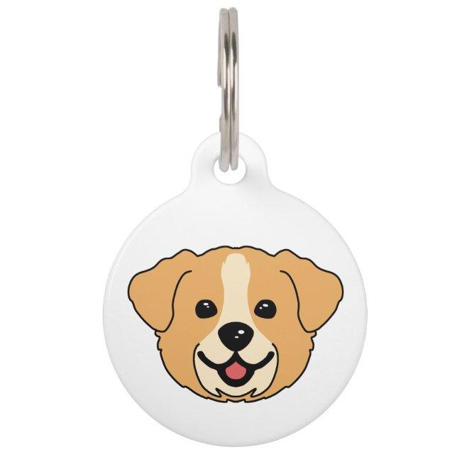 Dog Face Pet Tag (Front)