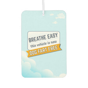 Dog Fart Free Funny Custom Dog Parent Gift Car Air Freshener
