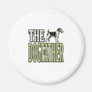 Dog Father Terrier Vintage Engraving Shirt Design_ Magnet
