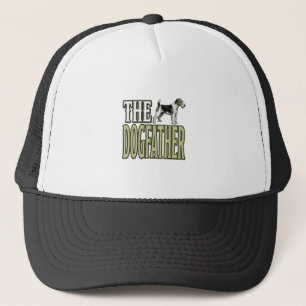 Dog Father Terrier Vintage Engraving Shirt Design_ Trucker Hat