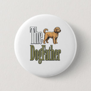Dog Father Vintage Engraving Dog Lover Design_1 6 Cm Round Badge