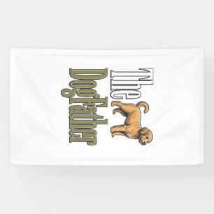 Dog Father Vintage Engraving Dog Lover Design_1 Banner