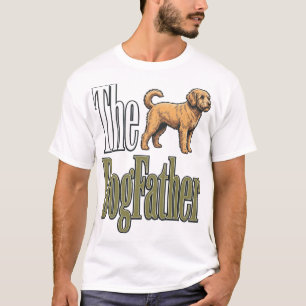 Dog Father Vintage Engraving Dog Lover Design_1 T-Shirt
