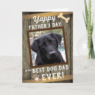 Dog Father's Day One photo Card