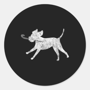 Dog Fetch Field Hockey Field Hockey For Men Women  Classic Round Sticker