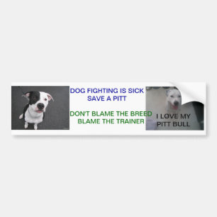 DOG FIGHTING IS SICK BUMPER STICKER
