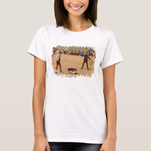 Dog Fighting (oil on paper) T-Shirt