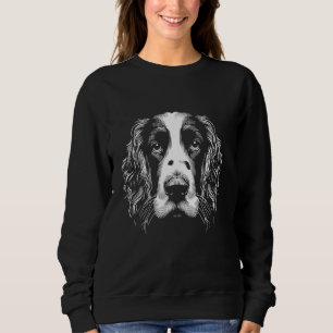 Dog Fingerprint - English Springer Spaniel Dad Mum Sweatshirt