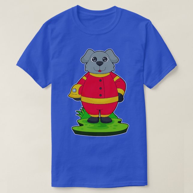Dog Firefighter Fire department T-Shirt (Design Front)