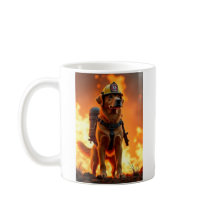 Dog Firefighter Mug