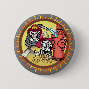 Dog Firefighters  button