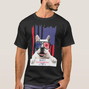 Dog Flag American 4th Of July Independence Day T-Shirt