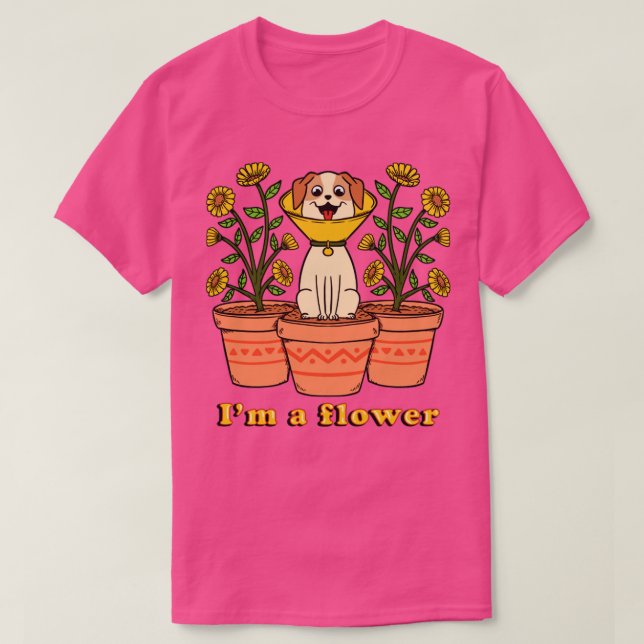 Dog flower T-Shirt (Design Front)