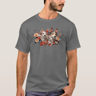 dog Flowers funny gift T-Shirt