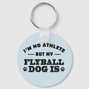 Dog Flyball Keychain Gift