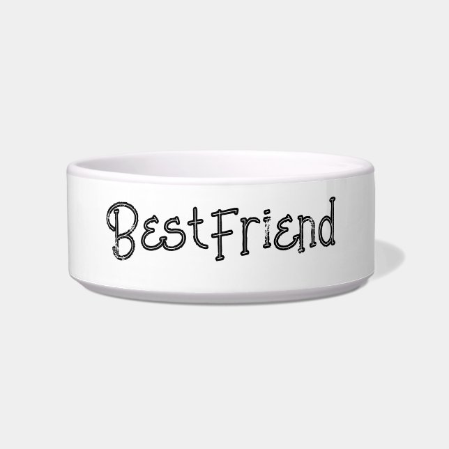 DOG FOOD BOWL CERAMIC STYLE DESIGN (Front)